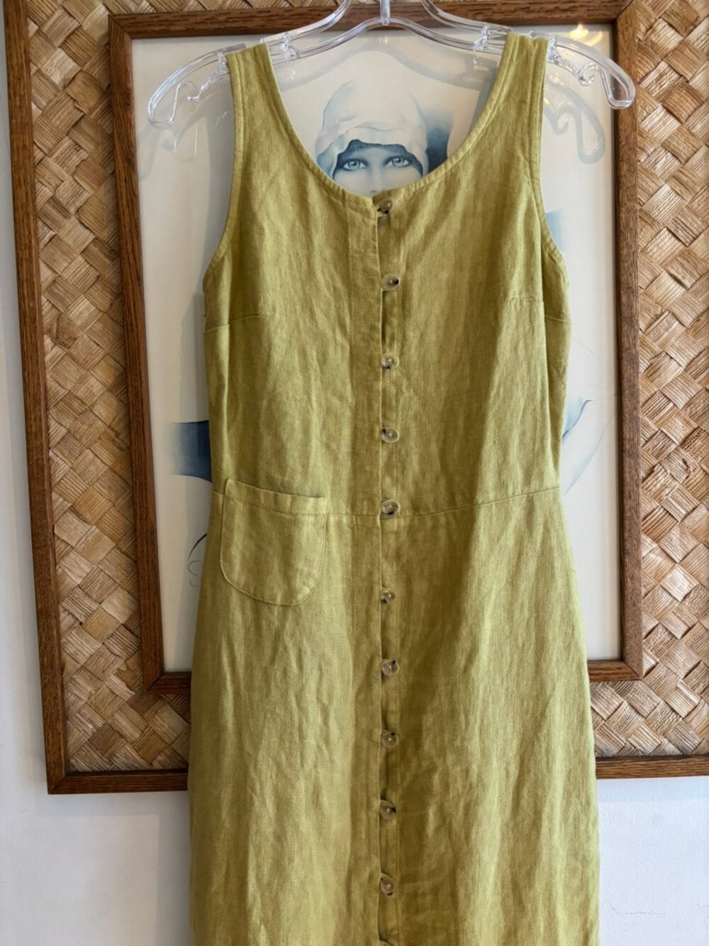 Paloma Wool Galatea Linen Midi Sleeveless Dress Size 34 XS - Picture 4 of 9